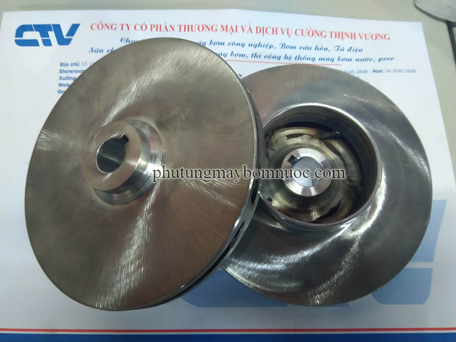 Gia công cánh máy bơm Pentax theo yêu cầu gang, đồng, inox