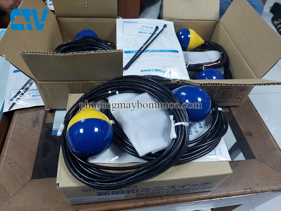 Phao chống cạn, Phao điện máy bơm tự ngắt