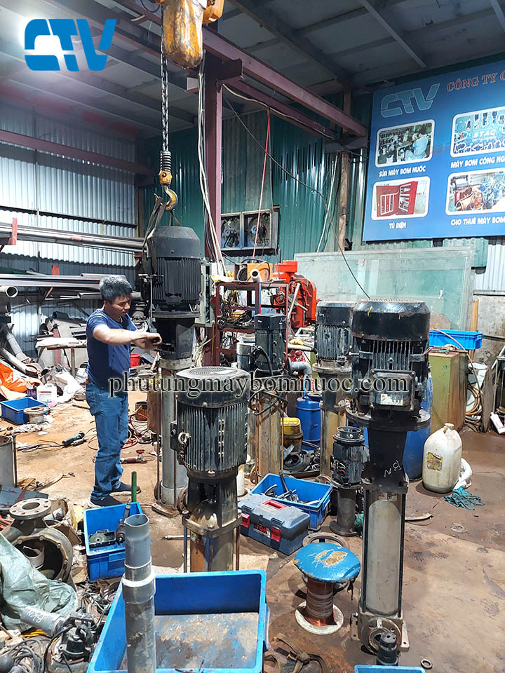Sửa chữa, bảo dưỡng máy bơm trục đứng Paragon