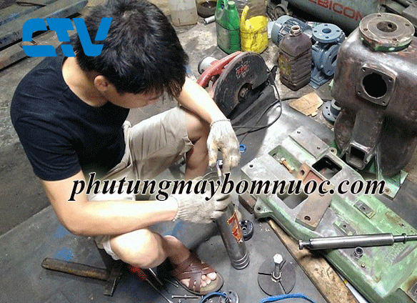 Sửa máy bơm chìm hỏa tiễn - giếng khoan