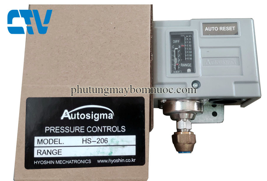 Công tắc áp suất Auto Reset Autosigma HS-206