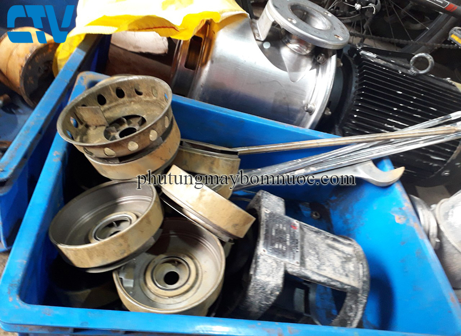 Sửa máy bơm trục đứng Ewara khi bị hỏng buồng bơm