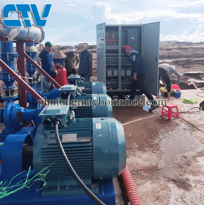Tủ điện biến tần điều khiển cụm máy bơm tăng áp công nghiệp 75Kw