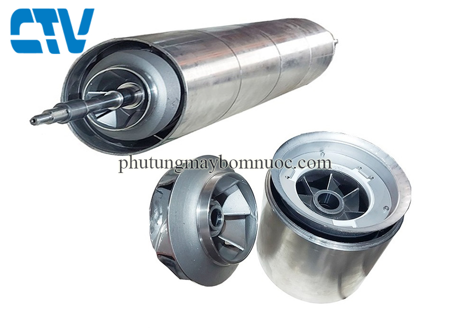 Ruột buồng bơm trục đứng máy bơm Masflo MV 64-1 (Guồng, cánh bơm)